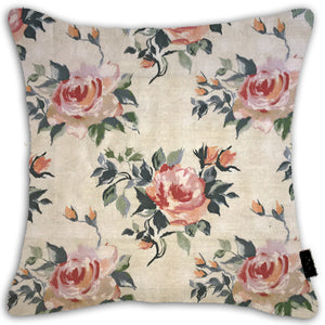 Watercolour Rose Cushion Cover